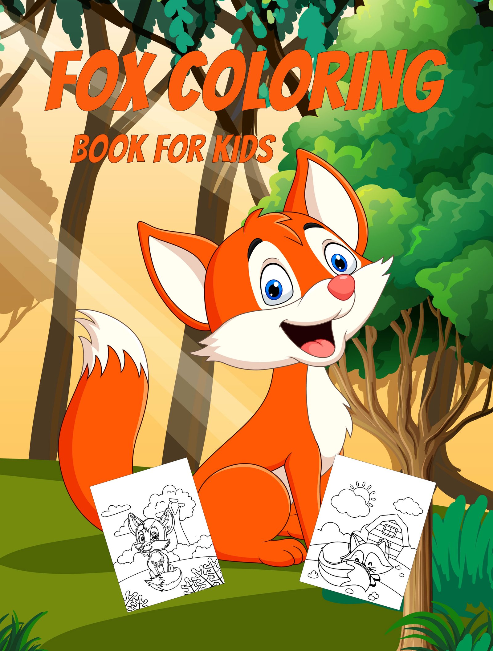 Livro de colorir a raposinha