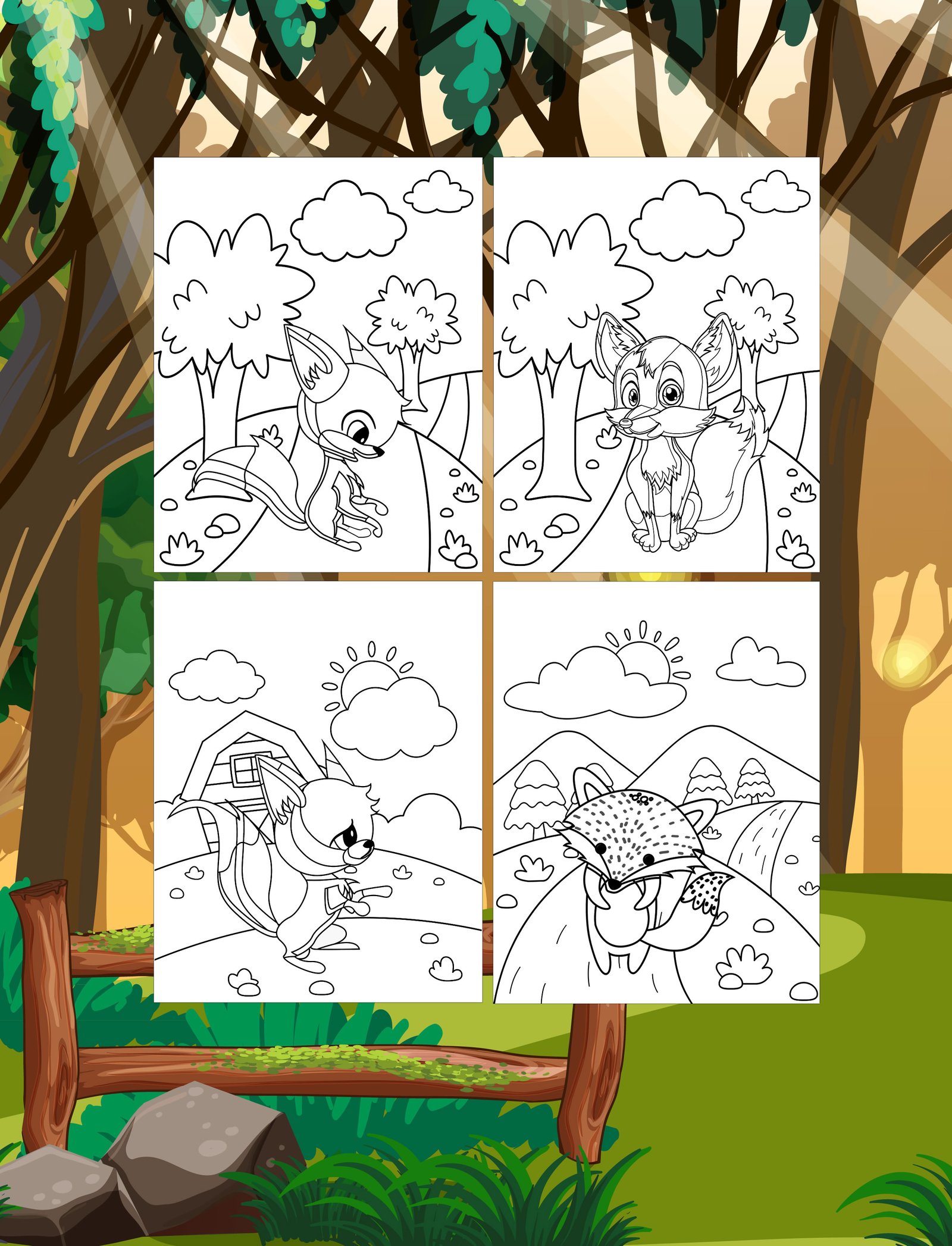 Livro de colorir a raposinha - Imagem 3